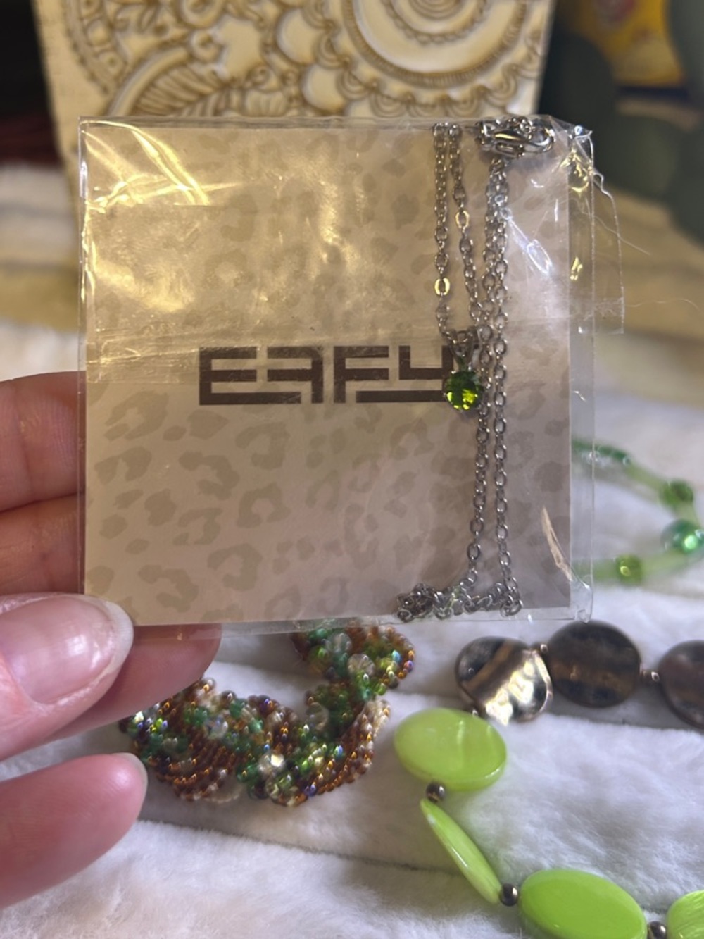 Effy Green Necklace & 3 Vintage Green Bracelet Set 🦄 - Picture 2 of 4